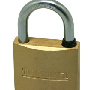 CANDADO ARCO CORTO NIVEL 50 MM LATON