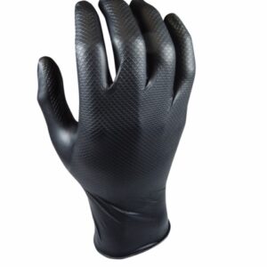 GUANTE DESECHABLE NITRILO GRIPPAZ NEGRO 50 UN TALLA 8