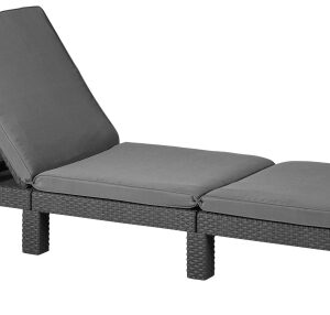 TUMBONA JARDIN CURVER DAYTONA RESINA GRAFITO 195X65X22CM 213720