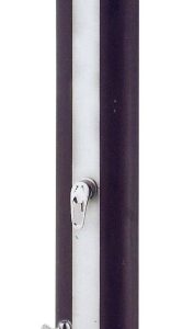 DUCHA JARDIN QUIMICAMP SOLAR LAVA PIES PVC NEGRO 2,1 M 500071CG