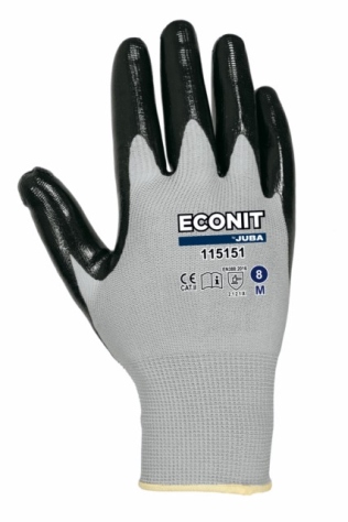 GUANTE NILON RECUBIERTO NITRILO ESTANCO ECO-NIT TALLA 8 JUBA