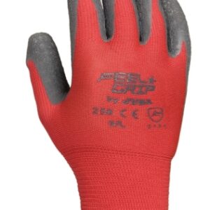 GUANTE POLIESTER RECUBIERTO LATEX RUGOSO FEEL & GRIP TALLA 8