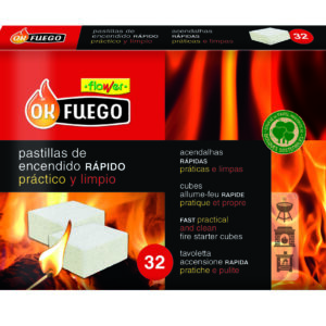 PASTILLA ENCENDIDO OK FUEGO BARBACOA 50270 32 PZ