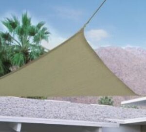 TOLDO JARDIN NATUUR TRIANGULAR HDPE BEIGE OSCURO 3X3X3MT NT115118