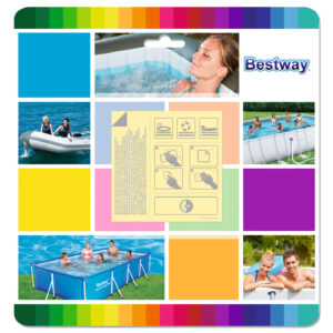 PARCHE PISCINA BESTWAY BAJO AGUA 6,5X6,5CM 62091 10 PZ
