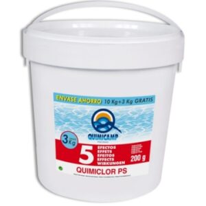 CLORO PISCINA QUIMICAMP 5 ACCIONES TABLETA 200GR 10+3KG 201813 13 KG