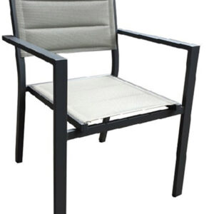 SILLA JARDIN NATUUR ACOLCHADA ALUMINIO/TEXTILENO ANTRACITA 57X56,5X87CM NT118533