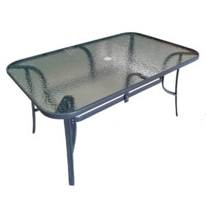 MESA JARDIN NATUUR CLASIC METAL-CRISTAL ANTRACITA 152X96X72 NT118581