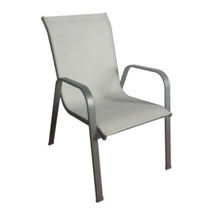 SILLA JARDIN NATUUR ACERO/TEXTILENO GRIS ANTRACITA 55X67X92CM NT118582