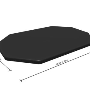 COBERTOR PISCINA BESTWAY OVALADO GRIS 305X184CM 58424