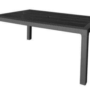 MESA JARDIN GARDEN LIFE RESINA ANTRACITA 150X90X72CM 4090-06