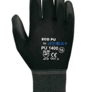 GUANTE NILON RECUBIERTO POLIURETANO ECO-PU TALLA 6 NEGRO JUB
