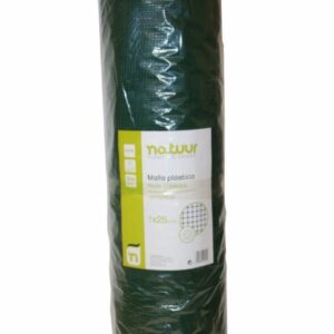 MALLA PROTECCION NATUUR CUADRADA LUZ MALLA 4,5X4,5MM PLASTICO VERDE 1X25MT NT121
