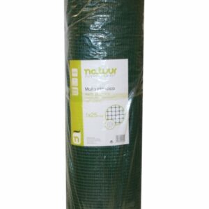 MALLA PROTECCION NATUUR CUADRADA LUZ MALLA 9X9MM PLASTICO VERDE 1X25MT NT121616
