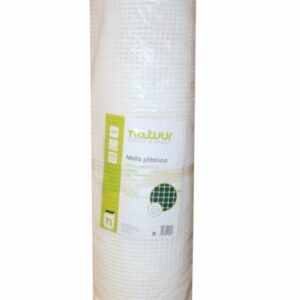 MALLA PROTECCION NATUUR CUADRADA LUZ MALLA 9X9MM PLASTICO BLANCO 1X25MT NT121617