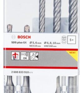 BROCA HORM. SDS PLUS 5/6/6/8/10MM 5X BOSCH 5 PZ BOSCH