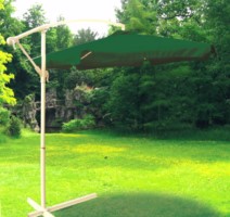 PARASOL JARDIN NATUUR LATERAL SIN FALDON ALUMINIO VERDE 3MT NT