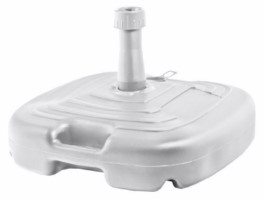 PIE PARASOL NATUUR CUADRADO TUBO 20-38MM 242 PLASTICO BLANCO 45X45X13CM NT