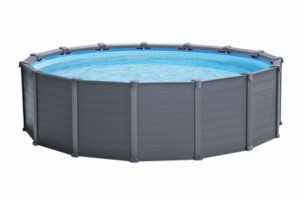 PISCINA INTEX DEPURADORA ARENA CIRCULAR 16805LT LONA+ESCALERA+COBERTOR GRAPHITE
