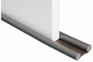 BURLETE BAJO PUERTA DOBLE ROLLO PVC 96 CM GRIS