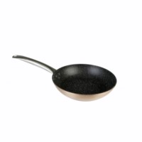 WOK INDUCCION DE ACERO DE CARBONO MANGO MADERA 28 CM