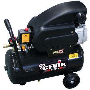 COMPRESOR ACEITE CEVIK PRO 2 HP 8 BAR 25 LT NE CA-PRO25 PRO2