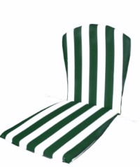 COJIN SILLA 35X82X3CM MONOB. TEPLAS TEXT BLANCO/VERDE R/BAJO