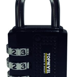 CANDADO COMBINACION PROGRAMABLE NIVEL 30MM NEGRO