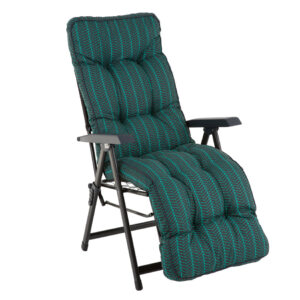 TUMBONA JARDIN NATUUR PLEGABLE 7 POSICIONES ALBA ACERO GRIS/VERDE NT128708