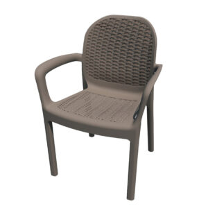 SILLA JARDIN GARDEN LIFE MIRANDA RESINA TAUPE 50,5X58X83,5CM 8298-02