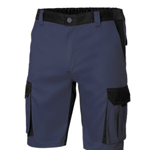 BERMUDA POLIESTER / ALGODON 200 GR SOLID MATCH NAVY / NEGRO