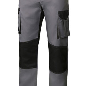 PANTALON POLIESTER / ALGODON 240 GR SOLID MATCH GRIS / NEGRO