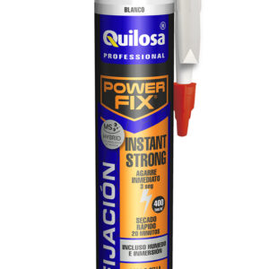 ADHESIVO MONTAJE POWER FIX INSTANT STRONG 430 GR BLANCO QUIL