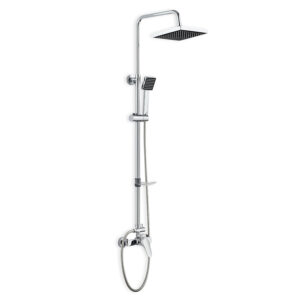 COLUMNA DE DUCHA EXTENSIBLE ROCIADOR CUADRADO GRIFO MONOMAND