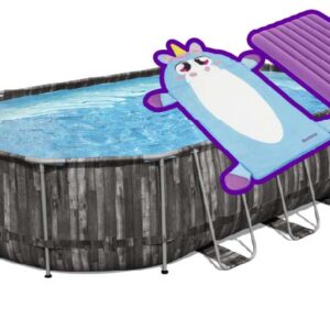 PISCINA OVALADA DESMONTABLE 19.480 L DEPURADORA CARTUCHO TIPO III,610X366X122CM