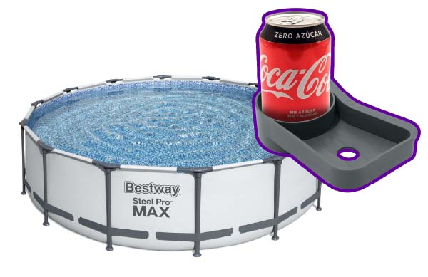 PISCINA REDONDA DESMONTABLE STEEL PRO MAX 13.030 L DEPURADORA CARTUCHO TIPO II,Ø