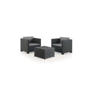 MUEBLE JARD SHAF DIVA TETE A TETE RES WENG 55134 3 PZ