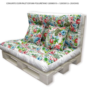 COJIN PALET HT TEXTIL 120X80X12CM+120X50X12CM PALET PICADO 4 PZ