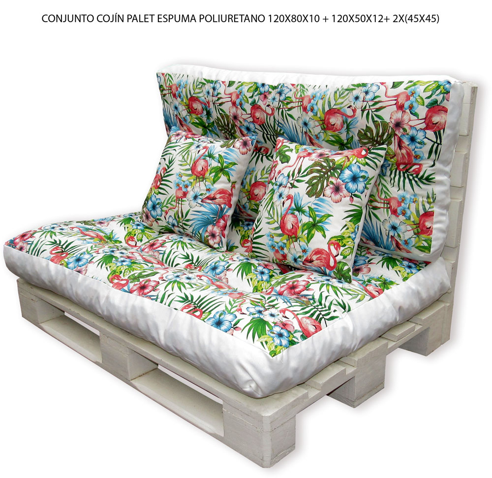 COJIN PALET HT TEXTIL 120X80X12CM+120X50X12CM PALET PICADO 4 PZ