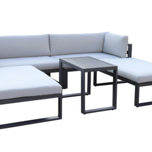 MUEBLE JARDIN NATUUR MULTI POSICIONES 5 PIEZAS ALBA ALUMINO ANTRACITA