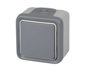PULSADOR SUPERFICIE GRIS IP55 PLEXO LEGRAND