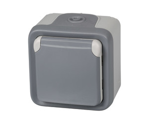 BASE SCHUKO SUPERFICIE GRIS IP55 PLEXO LEGRAND
