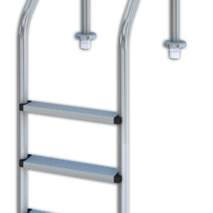 ESCALERA PISC. QP AISI304 509082 AC METALICO 3-PELDAÑOS 509082