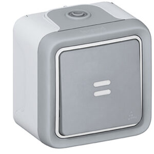 PULSADOR LUMINOSO EXTER. 8,4X5,7X8CM PLEXO 55 EMPOTRAR IP 55