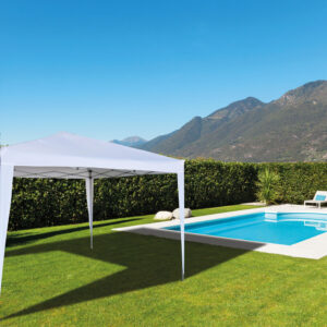 CENADOR JARDIN NATUUR PLEGABLE METAL BLANCO 3X3 MT NT137296