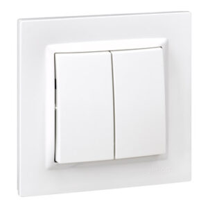 INTERRUPTOR CONMUTADOR DOBLE BLANCO SERIE 10 SIMON