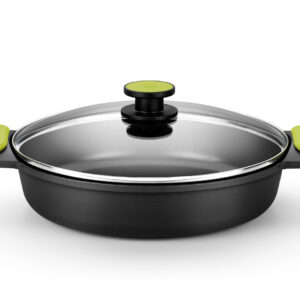 CAZUELA BAJA ALUMINIO FUNDIDO FOODIE  24 CM-INDUCCION