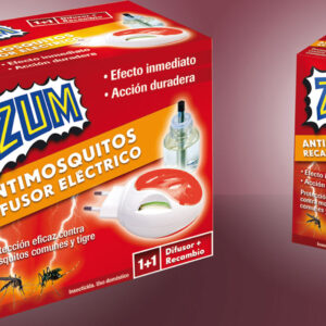 INSECTICIDA ELECTRICO MATAMOSQUITOS ZUM,DIFUSOR + RECAMBIO 33 ML