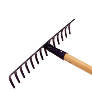 RASTRILLO JARDIN 12 PUAS 32 CM CON MANGO DE 150 CM