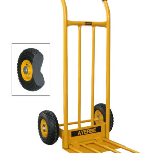 CARRETILLA ALMACEN PALA ABATIBLE RUEDA IMPINCHABLE 350KG-110